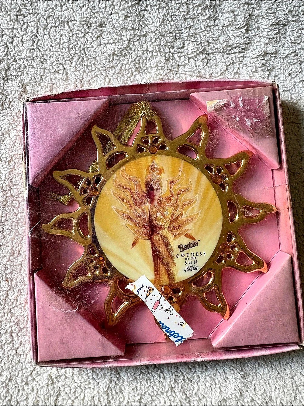 Barbie Goddess Of The Sun Hanging Ornament Gold & Pink